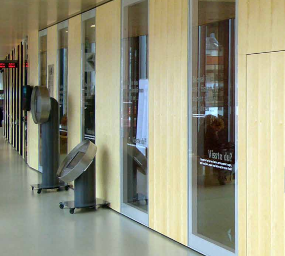 ondoorzichtige scheidingswanden